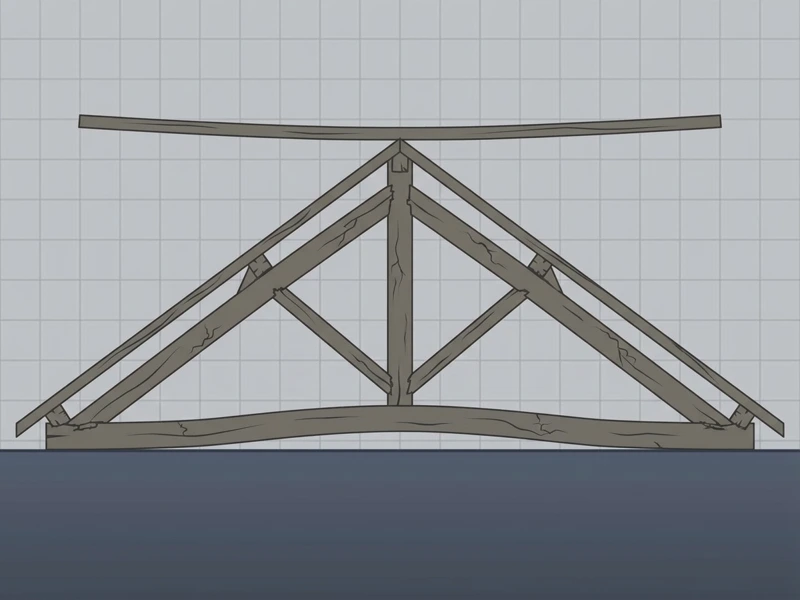Exemple de charpente avant travaux